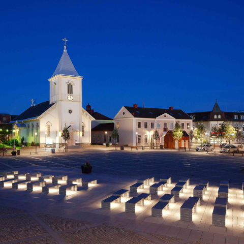 Bild på Kungsbacka kyrka